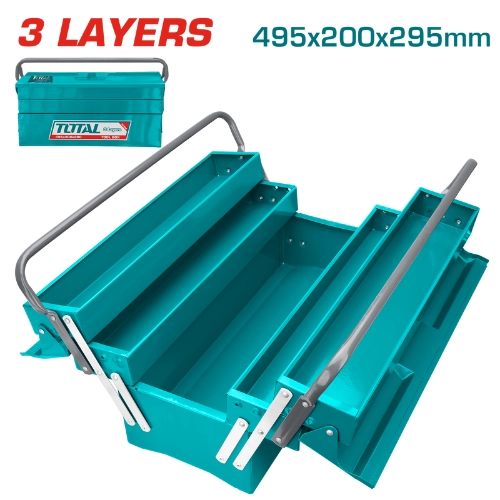 TOTAL METAL TOOL BOX 3 LAYERS THT10701