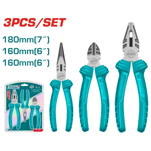 TOTAL 3PCS PLIERS SET THT1K0311