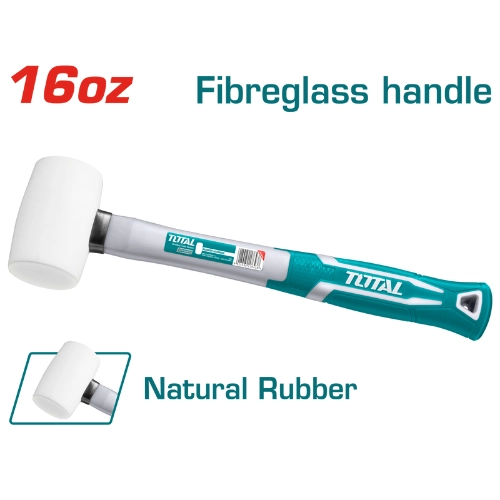 TOTAL Rubber hammer Handle 450g  THT761636