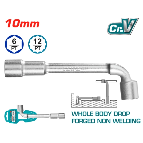 TOTAL L-ANGLED SOCKET WRENCH 10mm THWL1006