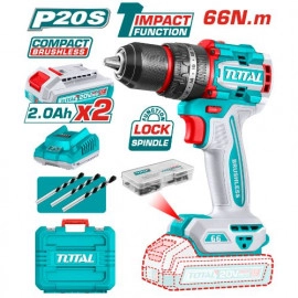 TOTAL Compact Brushless Cordless Impact Drill Li-i..