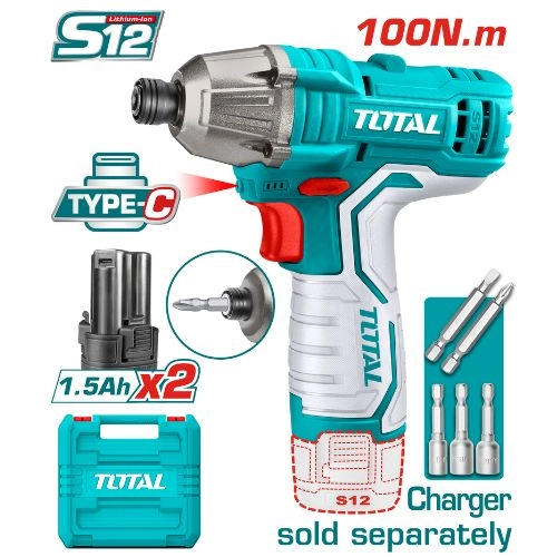 Total Impact Drill 12V 100Nm TIRLI12015 