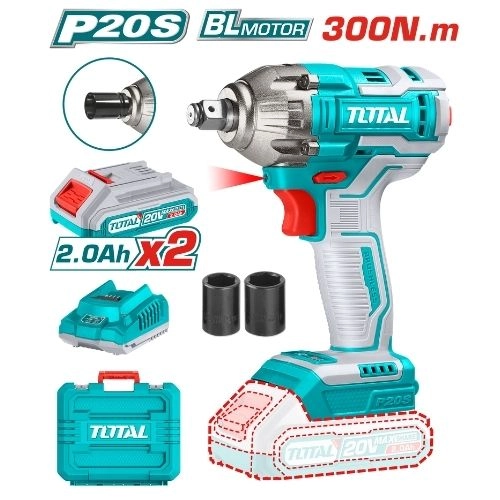 TOTAL  IMPACT WRENCH 1/2 INCH  20V 300NM TIWLI2038 