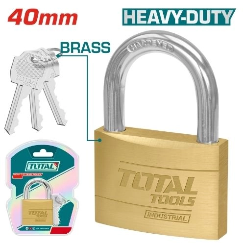 Total Brass Padlock 40mm 142g TLK32402