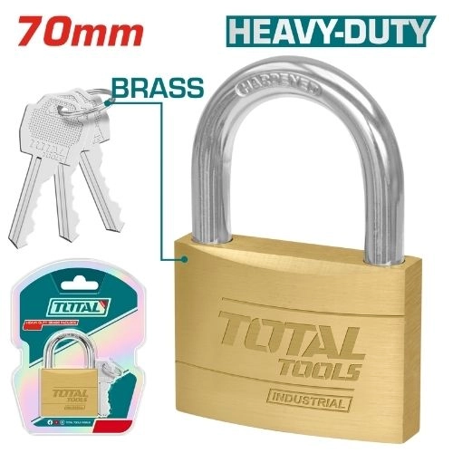 Total Padlock  70mm Brass 542g  TLK32702