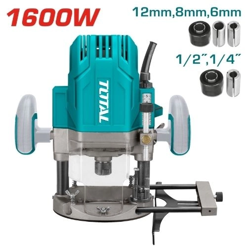 TOTAL Router 1600W 12mm TR111216