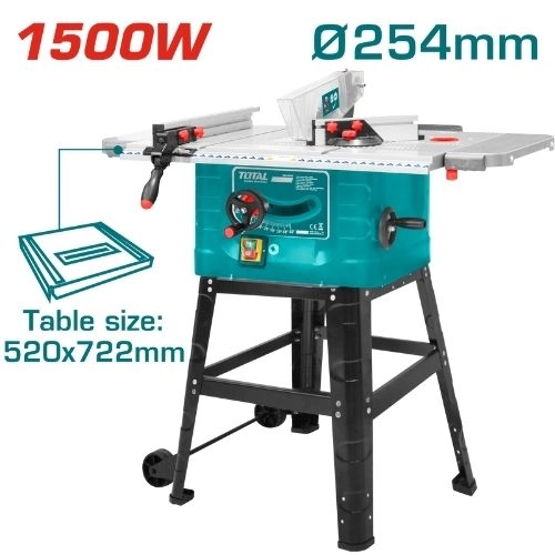 TOTAL Table Saw 1500w TS5152542