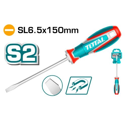 total Regular screwdriver SL6.5*150 magnet TSDSL6150