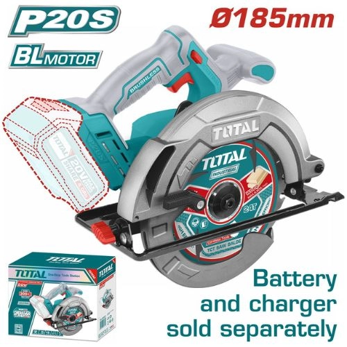 TOTAL Circular Saw 20V  7.25 Inch  Without Brushless TSLI1851