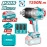 TOTAL Cordless impact wrench 20V 3/4 inch  1900Nm 2 batteries 5 a.h + 4 A.h Charger TIWLI20135