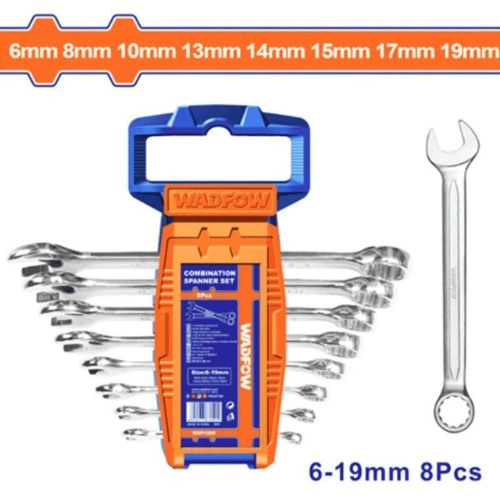 WADFOW Combination spanner set 8pcs/6-19mm  WSP1208