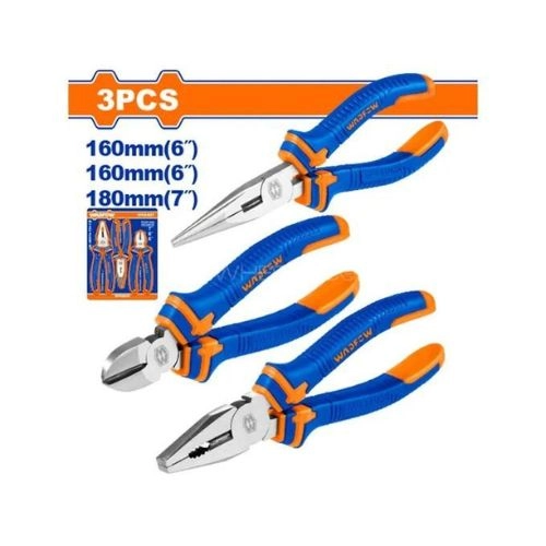 WADFOW 3-piece Set Of Pliers Clippers And Nose Pliers WPS0603