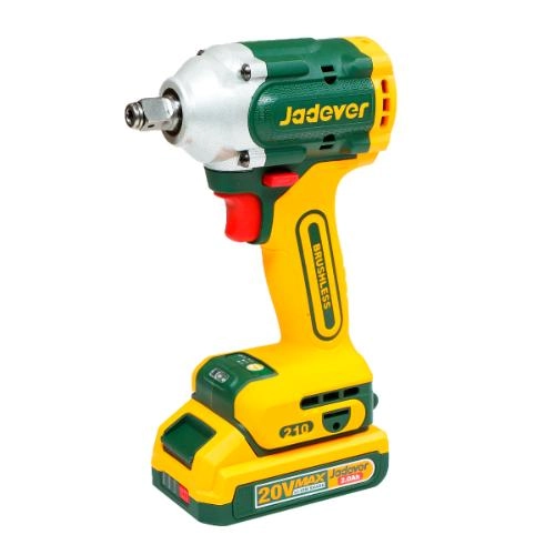 دريل 1/2" و مفك بطارية 1/4" 2*1 20 فولت 3 سرعات عزم 210 نيوتن مع 2 بطارية 2 امبير و شاحن و شنطة بلاستيك من جاديفر JDCD3B21