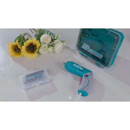 tsdli04425  مفك ٤ فولت تايب سي الموديل الجديد مع اكسسوار من توتل, tsdli04425, فلاش سيل