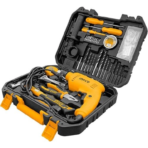 Ingco Professional Tool Set 115 pcs with Drill 680W HKTHP11151 